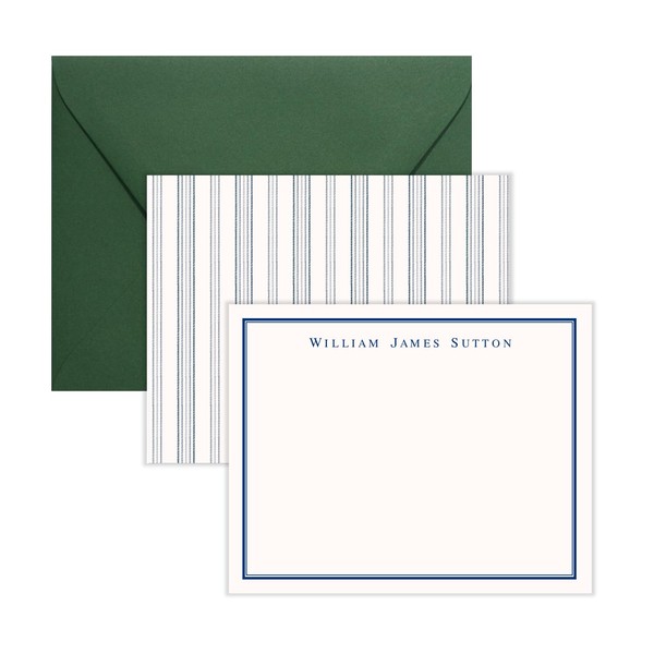 Lemon Grace Co Personalized Mens Stationery Set, Professional Stationery Note