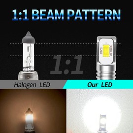 ZEBANERT 886/894/862 Fog lamps Bulbs Compatible with Polaris Ranger 400 500 570 700 800 900 Light Bulbs, 400% Brightness 12000LM 6000K White Ligh,Plug and play,Pack of 2
