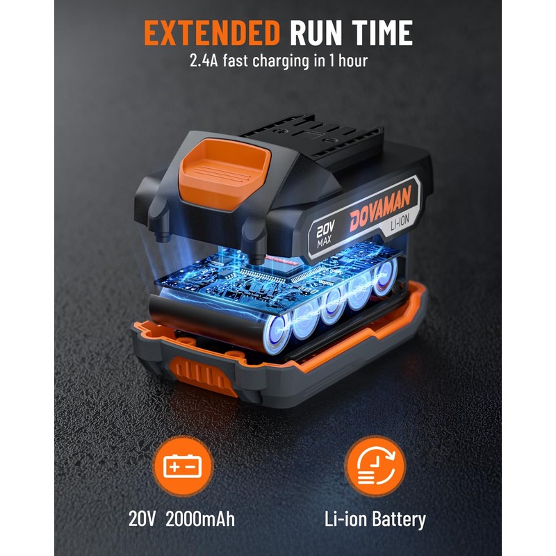 TITANCE X7 20V Brushless Impact Driver, 1/4'' Hex Compact Cordless