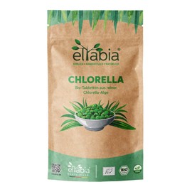 Organic Chlorella Tablets 1 kg | 2500 Pellets 400 mg High Dose | Premium Raw Food Quality | 100% Pure Algae Tabs without Additives | Cell Wall Broken Vegan