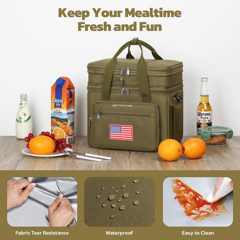 Maelstrom Tactical Lunch Box for Men, 23L Insulated Lunch Bag,