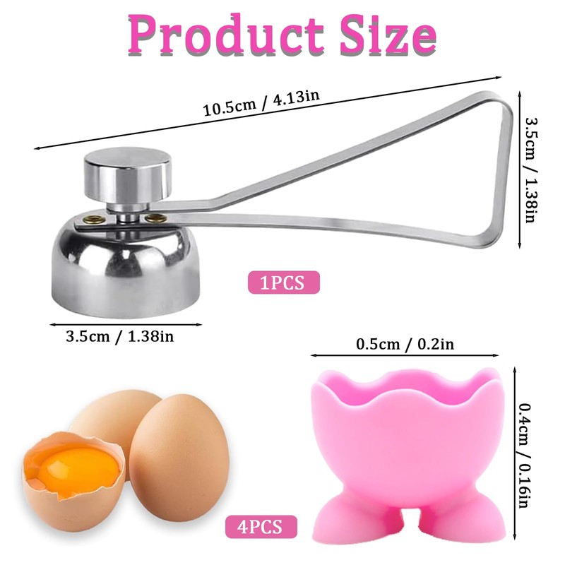 5-Piece Set Egg Cups, Egg Cups 4 – Funny &