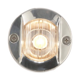 SEACHOICE Round Navigation Transom Light w/Stainless Steel Flange, 3 in., Vertical Surface Mount