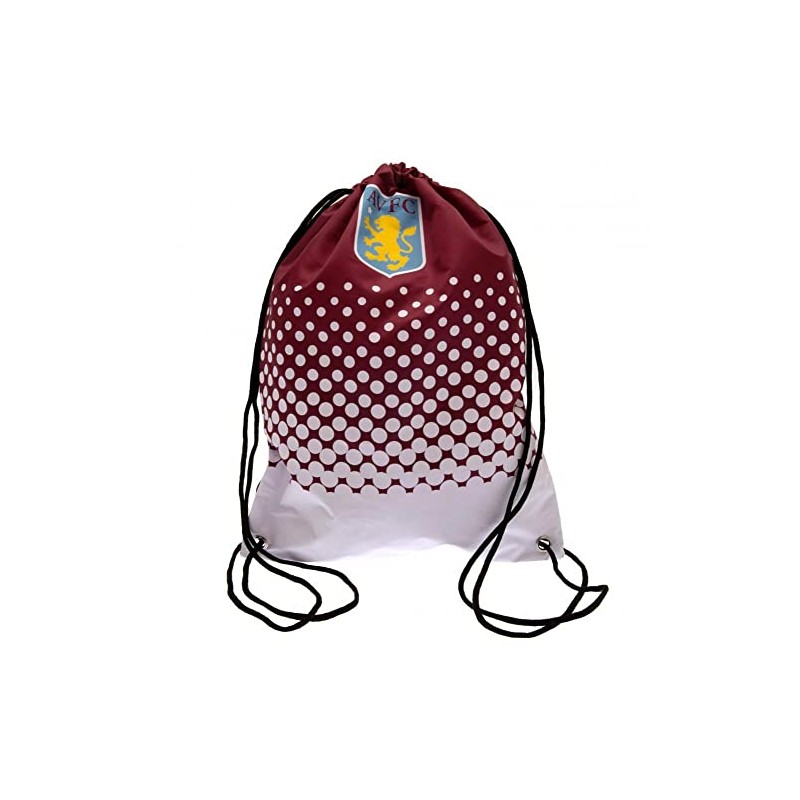 Aston Villa Fc Fade Gym Bag - Red - One