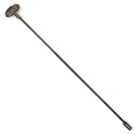 Midwest Hearth Universal Valve Key for Gas Fire Pits and Fireplaces - Polished Chrome (18-Inch)