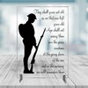 Clear Acrylic 'They Shall Grow Not Old...' Plaque On Stand