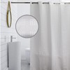 YISURE Extra Long No Hook Shower Curtain 180x220cm, Shower Curtain