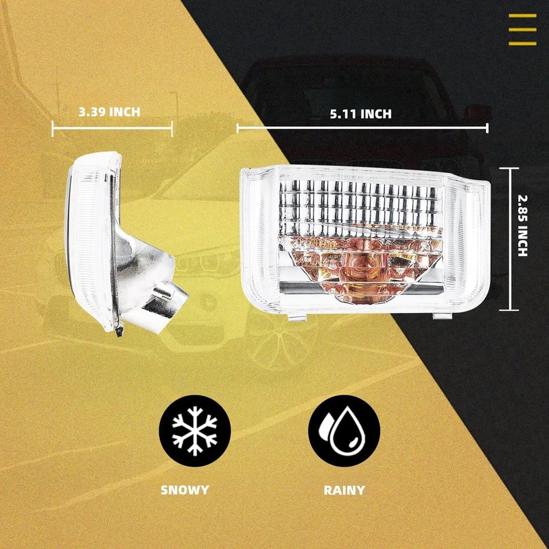 WESIGAO Blinker Turn Signal Light for Dodge Ram ProMaster 1500