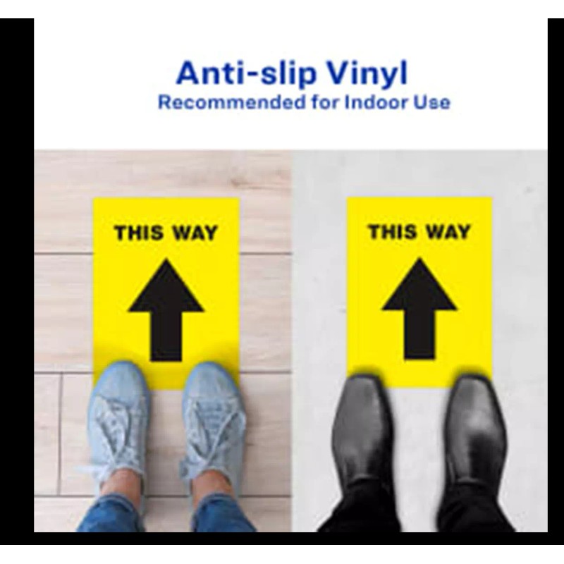 Avery 5pk This Way Directional Aisle Arrow Traffic Flow Floor