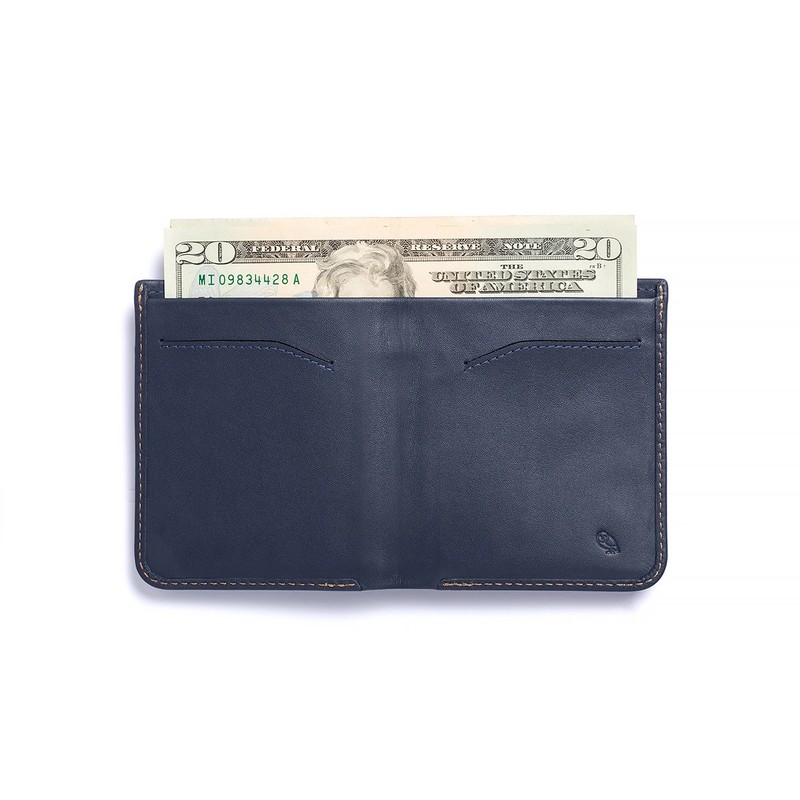 Bellroy Leather High Line Wallet Blue Steel(Size: One Size)