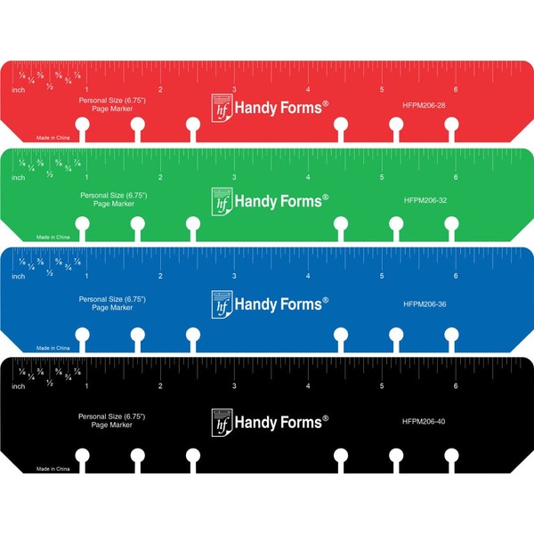 Personal Size Page Markers, Set of 4