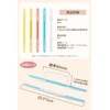 Paper Fasteners, Pack of 20 Colorful/Clear White Flexible, 2 Holes,