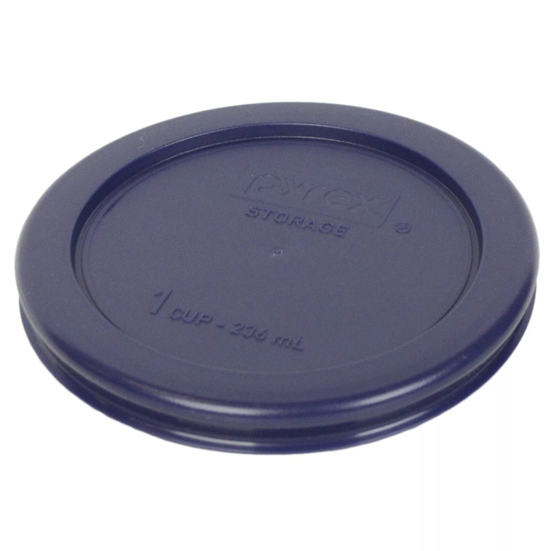 Pyrex 7202-PC Dark Blue Round Plastic Replacement Storage Lid Cover