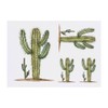 Azeeda 4 x 'Wüstenkaktus' Temporäre Tattoos - Wasserfest, Hautfreundlich &