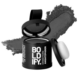 Boldify BOLDIFY Root Powder - Touch Up Hairline & Cover Hair Loss, Instant Gray Coverage for 48 Hours - Stain-Free Hair Powder for Men & Women, Hair Fibers and Hair Topper Alternative (Dark Grey)