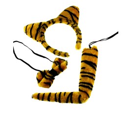 Zac's Alter Ego Party Cosplay Costume Fancy Dress Instant Tiger Kit - Ideal for World Book Day