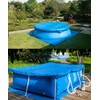 Pool Ground Cloth, Foldable Swimming Pool Floor Protector, Waterproof Rectangular
