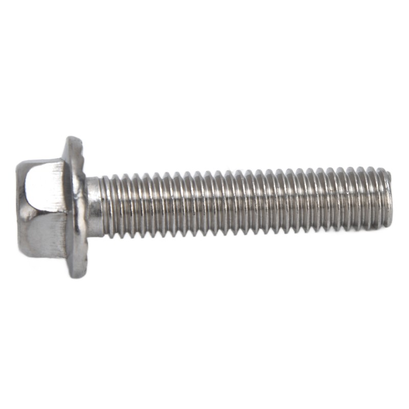20Pcs M10x1.5 Screw Bolts A2‑70 Stainless Steel Flanged Hex Head