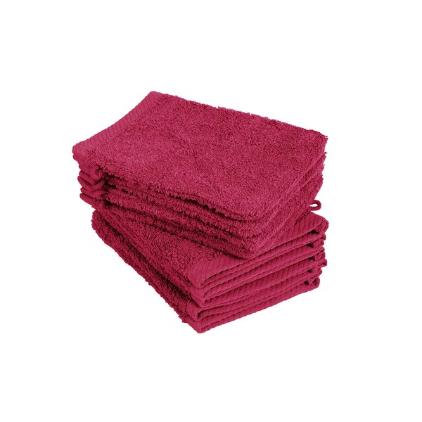 Pack of 10 Wash Mitts, 15 x 21 cm, 100%