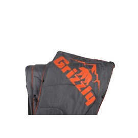 Grizzly Outdoor Blanket | Camping Hiking Hunting Fishing Outdoor Park | Weather Resistant | Carrying Case | Cape or Sleeping Bag | Charcoal/Orange
