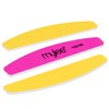 Mylee 3 Pack Double Sided Half Moon Nail File 100/180