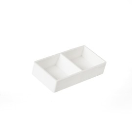 Poppin Super Stacked Desk Set - White, Two Letter Trays, Accessory Tray, Silicone This + That Tray, Double-Compartment Pen Cup and 6 Signature Ballpoint Pens, Complete Office Organizer Set