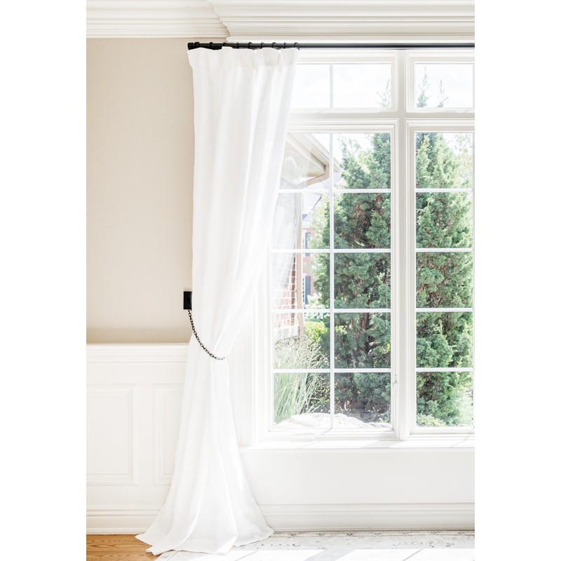 BlastHome® Non-Adjustable Luxury Curtain Rods for Windows, 1 ¼” Rod