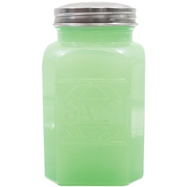 TableCraft HJ800S Salt Shaker with Metal Top, 2.5 x 2.5 x 4.5, Green