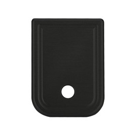 NDZ Performance Magazine Base Plate for Glock Gen 1–4 Models 17–45 | Aluminum | Black | Dark Blue Fill | Hockey Mask Engraving