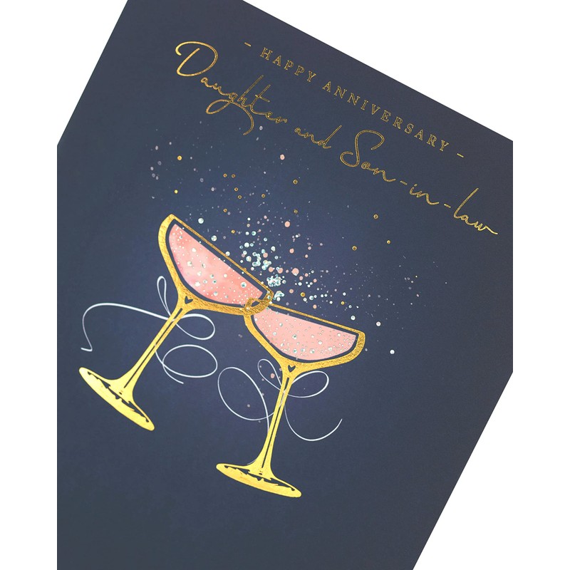 UK Greetings Wedding Anniversary Card for Daughter & Son-In-Law -