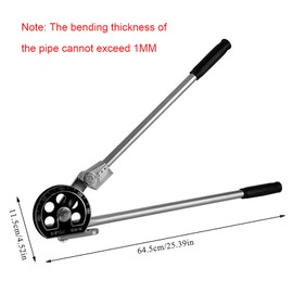 Tube Bender Tool 5/8inch (16mm), 5 180 Degree Manual OD Tubing Bender Heavy Duty Pipe Bender for Brass Aluminum Stainless Steel Pipe