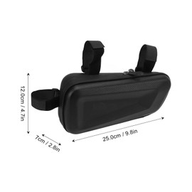 OUKENS Bike Frame Bag, Mountain Bicycle Triangle Bag EVA Hard Shell Waterproof Under Top Tube Bag Storage Bag for Outdoor Sports Riding