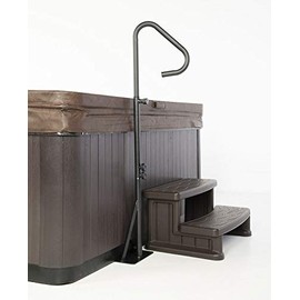 Spa/Hot Tub Safety Sur-Grip Handrail (NO Tools Required- ASSEMBLES in 5 Minutes) Slides Under The Hot Tub