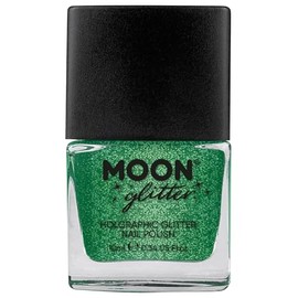 Moon Glitter - Esmalte de uñas holográfico con purpurina, 0.5 onzas líquidas, Verde, 1 Count (Pack of 1)                                              