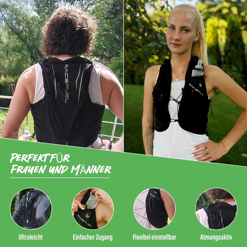 RaceFuel Ultralight Hydration Backpack, Trail Backpack, Hydration Vest, Hydration Pack
