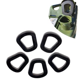 ijuicy 5 PCS Car Jerry Can Gaskets, 2.12" OD 1.3" ID Rubber Fuel Can Gaskets for 5 Gallon NATO Oil Tank, Gas Can Spout Replacement, Universal for 20L NATO Gaskets Fuel Washer Seals (Black)