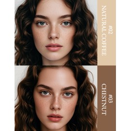 Erinde 2 Colors Natural Freckle Pen, Face Freckle Makeup Tool, Waterproof Long Lasting Quick Dry Freckles Tattoo Marker for Natural Sunkissed Makeup #02+#03