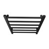 ZJMTOCYU Wall-Mounted Electric Heated Towel Rack with 6 Bars, Matt-Black