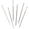 TSL 6 x Tapestry Needles, Metal, Silver, 18-50 mm