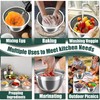 Mixing Bowls with Airtight Lids Set, 4 Stainless Steel Bowls