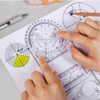 New Multifunctional Geometric Ruler Geometric Drawing Template Measuring Tool Plastic