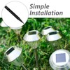 Luxshiny 10pcs Plastic Ground Stakes Lamps Reinforced Ground Spikes Stakes