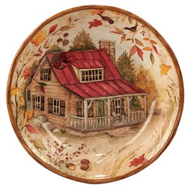 Certified International Pine Forest 120 oz. Serving Bowl.,