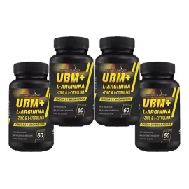 Pack 4 Ubm L-arginina Zinc L-citrulina - Cardiovascular Na