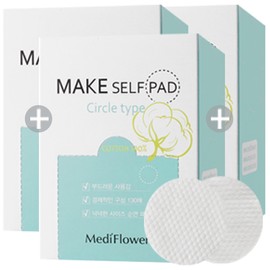 (1+1) Make Self Pad Original 100 Sheets (Total 200 Sheets) Cotton Pad, Skin Pad, Wipe Pad - 6. Make Self Pad (Refill) x 3 / (1+1)메이크 셀프패드 본품 100매 (총200매)화장솜패드스킨패드닦토패드 - 6.메이크 셀프패드(리필)x3개