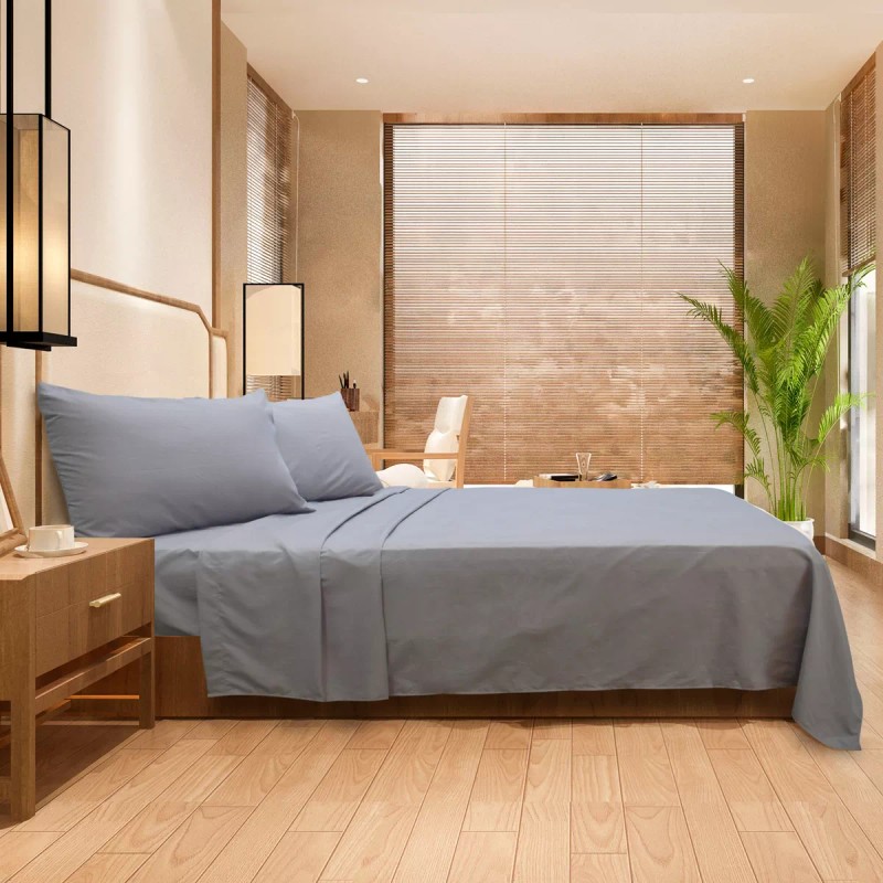 Cotton Kent Juego Sábanas Matrimonial Tacto Algodón Egipcio Cajón Alto