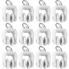 Generic 35Pcs Twin Wheeled Plastic Curtain Track Gliders