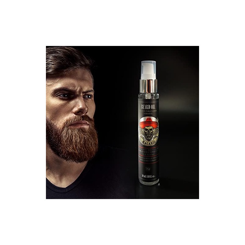 ACEITE PARA BARBA Y BIGOTE DE BERGAMOTA, EUCALIPTO Y ROMERO