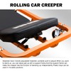 DNA MOTORING TOOLS-00272 Rolling Car Creeper with 3-leves Adjustable Headrest