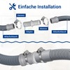 VIOKS Drain Hose Connector, Washing Machine Connection Adapter, 17/17 mm